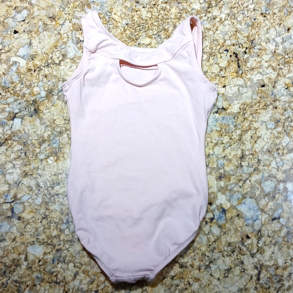 Danskin Leotard Freestyle Ballet Dance Blush Pink Size 4/5 - Picture 3 of 6